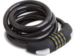 Serratura A Combinazione 4 Volte Lynx Per Bicicletta 10 Mm X 180 Cm Con Copertura In Plastica, Acciaio Temprato