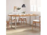 Vidaxl Tavolo Da Pranzo 180×90×76 Cm In Legno Massiccio Di Acacia