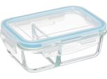 5Five Simply Smart Contenitori Per Alimenti Clipeat 1,1 L Vetro Trasparente/Blu 7,5 Cm X 21,5 Cm X 15,5 Cm