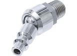 Bgs Nipplo Filettato 6,3 Mm (1/4") Filettatura Maschio - 7066"
