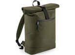 Bagbase Zaino Unisex Recycle Roll-Top PC4045 (Taglia Unica) (Verde Militare)