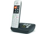 Gigaset CE575A - Telefono Cordless - Segreteria Telefonica Con Id Chiamante - Eco Dect\Gap - Nero, Argento (S30852-H29)