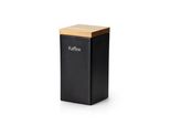Continenta Gmbh Vorratsdose Keramik 1200Ml, Schwarz 10X10Xh20,5Cm 3714