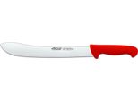 Coltello Da Macellaio Arcos Colore - Prof 292822 Acciaio Inox Nitrum E Mango Lama Ergonomica In Polipropilene Rosso E Lama Da 30 Cm, Vetrina