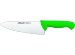 Coltello Da Cuoco Arcos Color - Prof 290721 In Acciaio Inox Nitrum E Polipropilene Verde Mango Ergonomico E Lama Da 20 Cm, Vetrina