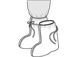 Uvex Sovrascarpe Monouso 9864 Pe Bianco 50 Paa, Colore:Bianco, Taglia:42-46