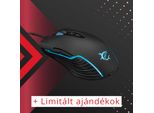 Mouse Da Gioco White Shark GM-5003 Azarah Rgb, 6.400 Dpi, Nero