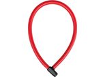 Lucchetto A Cavo Abus 4408K - Cavo In Acciaio Lungo 65 Cm Con Rivestimento In Plastica - Lucchetto Per Bicicletta Con Livello Di Sicurezza Abus 2 - Rosso