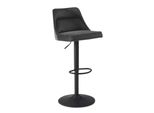 Wohnling Barhocker WL6.999 Samt Grau