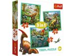 Trefl Trefl Puzzle Dinosaurs 3 In 1 Set