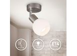 B.K.Licht Spot A Soffitto Orientabile A Led Con Paralume In Vetro I Colore Della Luce Bianca Calda I 5W I 3.000 K I E14 I 470Lm I 1-Flame