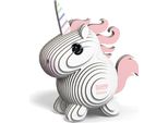 Eugy Kit Di Artigianato 3D Unicorno Rosa - Figura Animale 3D Unica Nel Suo Genere
