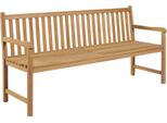 Syfax™ Panca Da Giardino Con Cuscino Azzurro 175 Cm Massello Di Teak