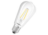 Ledvance Lampada Led Intelligente Con Tecnologia Wifi, Base E27, Dimmerabile, Bianco Caldo (2700 K), Sostituisce Le Lampade A Incandescenza Da 60 W, Smart+ Wifi Filament Edison Dimmable, 1-Pack