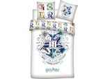 Harry Potter Bettbezug - Hogwarts Weiß Poliestere