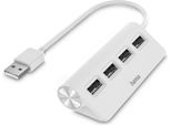 Hama Hub USB-A 2.0 4 Porte 480 Mbit/S Bianco