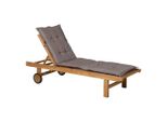 Cuscino Madison Per Lettino Basic 200X60 Cm Taupe