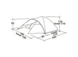 Tenda Easy Camp Quasar 300 Per 3 Persone Verde