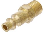 Bgs Nipplo A Innesto Per Aria Compressa 6,3 Mm (1/4") Filettatura Maschio Us / Francia - 7056"
