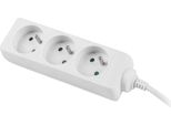 Lanberg PS0-03E-0300-W Prolunga Di Alimentazione 3 M 3 Prese Ca Per Interni Bianco