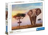 Puzzle Cle 500 Hq Tramonto Africano 35096