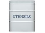 Living Nostalgie Kitchencraft Portaposate In Metallo 14,5 X 16 Cm Grigio