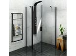 Zoom Line Black Cabina Doccia Angolare 1000X1000Mm Variante L/R