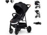 Lionelo Zoey Passeggino Passeggino Con Posizione Reclinabile Passeggino Nero