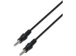 Aisens - Cavo Audio Stereo, Jack 3,5/M Jack 3,5/M, Nero, 10 M