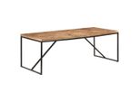 Tavolo Da Pranzo 200X90X76 Cm In Legno Massiccio Di Acacia E Mango