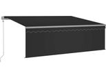 Vidaxl Tenda A Scomparsa Automatica Con Mantovana 4,5X3 M Antracite