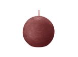 Bolsius Kugelkerze Rustiko Shine ø8Cm Zartes Rot