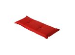 Cuscino Basic Rosso Per Panca 120 Cm 50% Cotone / 50% Poliestere