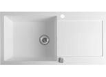 Lavelli Sapho - Lavello In Granito, 970X500 Mm, Bianco GR1611