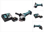 Smerigliatrice Angolare A Batteria Makita Dga 452 RF1 18 V 115 Mm + 1 Batteria Ricaricabile 3,0 Ah + Caricabatterie