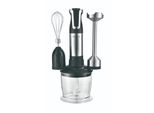 Royalty Line RL-ESMS800BLK: Set Di Frullatori Manuali 3 In 1 - Frullatore Potente, Frullatore A Immersione, Tritatutto - Nero