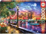 2000-Piece Puzzle: London At Sunset - Educa