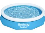 Set Per Piscina Fuori Terra Bestway® Fast Set™ Con Pompa Filtro Ø 305 X 66 Cm, Blu, Rotondo