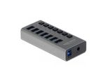 Delock 63669 Delock Externer Superspeed Usb Hub Mit 7 Ports + Schalter