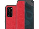 Custodia Cadorabo Per Huawei P40 Custodia Protettiva In Rosso Custodia Per Cellulare Cover Book Case Etui