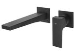 Sapho Dimy - Miscelatore Da Incasso Per Lavabo Con Corpo, 2 Fori, Nero Opaco DM018BL