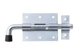 Alberts 863500 Chiusura A Catenaccio, Con Maniglia Tonda E Anello Fisso, Zincato Blu, Piastra 80 X 66 Mm, Bullone Ø 11,5 Mm, Lunghezza Totale 143 Mm, Set Da 10