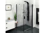 Zoom Line Black Cabina Doccia Rettangolare 900X800Mm Variante L/R