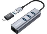Graugear G-HUB31L-AC Graugear USB-HUB 3X Usb 3.0 Ports Type-A+ Gbit Lan Retail