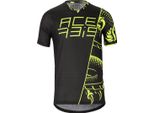 Maglia Da Ciclismo Acerbis Combat, Nero/Giallo, 2XL