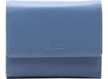 Esquire Pelle Portafoglio Viktoria Flap Wallet Dove Blue Celeste