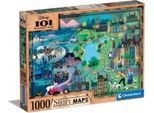 Clementoni 39665 - Puzzle Da 1000 Pezzi - 101 Dalmatiner - Mappe Disney