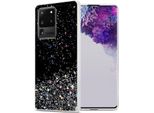 Cadorabo Cover Per Samsung Galaxy S20 Ultra Cover Protettiva In Nero Custodia Per Telefono Cellulare Tpu Custodia Glitter Cover Glitter