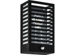 Lampada Da Parete Per Esterni Eglo 900137 Alamonte 3 IP44 E27 60 W Nero Con Sensore Di Movimento
