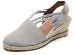 Verbenas Maika Zeppe, Sandalo Con Zeppa, Donna, Pelle, Perla (Grigio), Nuovo - Sandalo / Fionda Da Donna, Grigio, Pelle